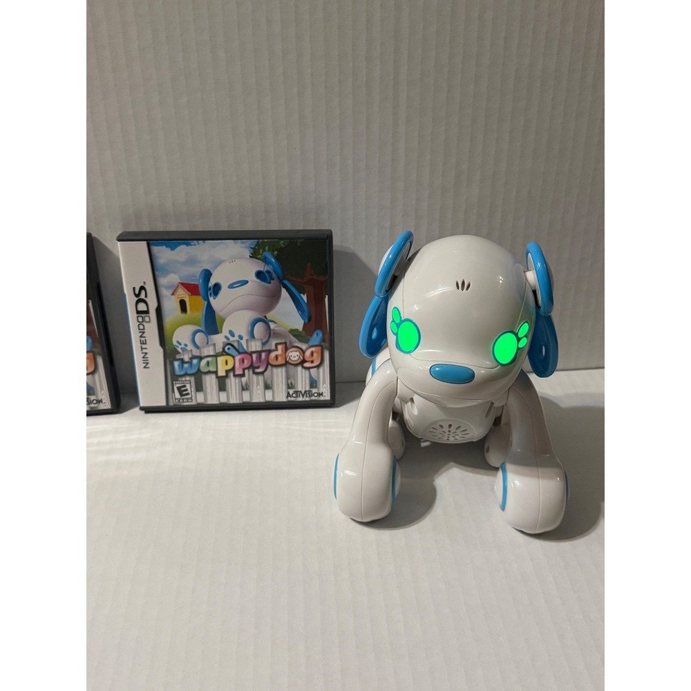 Activision Wappy Dog Nintendo DS Game and Interactive Robotic Toy Bundle TESTED